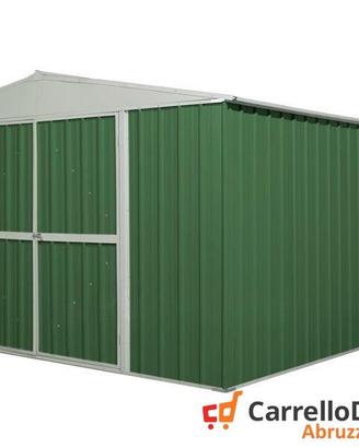 Box prefabbricato in acciaio 360x430cm verde
