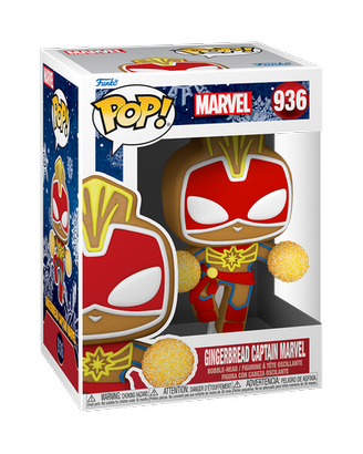FUNKO POP! 936 GINGERBREAD CAPTAIN MARVEL HOLIDAY