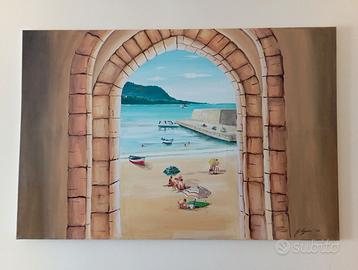 Quadro d'Autore - Cefalù (120 X 80 cm)