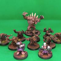Blood Bowl Skaven Team DIPINTI
