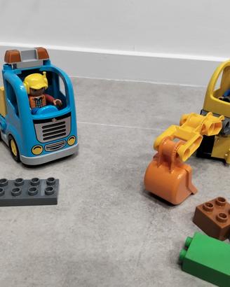 lego 10812 camion e scavatrice cingolata