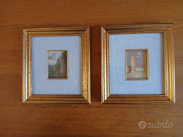 Due quadretti raffiguranti Recanati