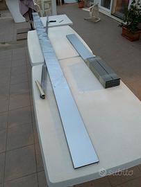 Battiscopa zoccoletto e alzatina acciaio satinato