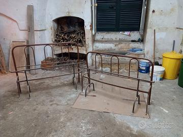Vintage elementi letto in ferro mis francese