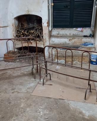 Vintage elementi letto in ferro mis francese