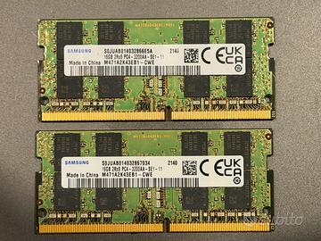 RAM 32GB (16+16) DDR4 SO‑DIMM 3200MHz SAMSUNG