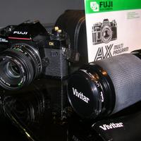 Fotocamera tradizionale Fuji AX + obiett. Vivitar