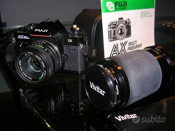 Fotocamera tradizionale Fuji AX + obiett. Vivitar