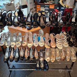 Calzature  donna eleganti chanel ,sandali,in raso
