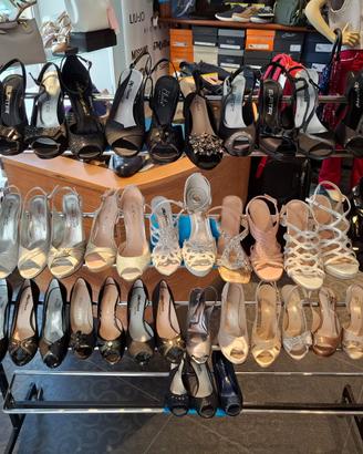 Calzature  donna eleganti chanel ,sandali,in raso