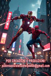 Grafico crea immagini e contenuti grafico digitali