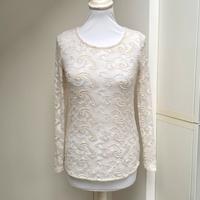 Maglia Panna in Pizzo - Tg S