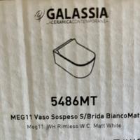 Vaso e bidè sospesi meg 11 bianco matt