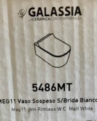 Vaso e bidè sospesi meg 11 bianco matt