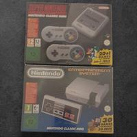 console nes e super nes mini nuove sigillate 