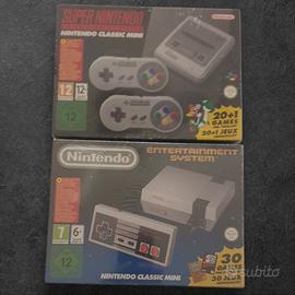 console nes e super nes mini nuove sigillate 