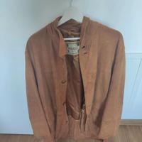 Cappotto camoscio vera pelle 54