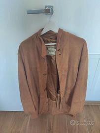 Cappotto camoscio vera pelle 54