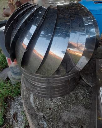 cappello fumaiolo comignolo girevole inox 300mm