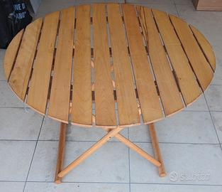 tavolo legno pieghevole