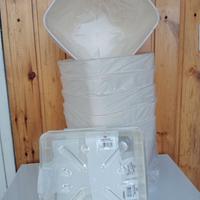 7 coprivaso+ sotto vasi trasparenti nuovi.