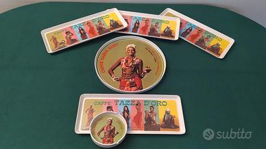 VASSOI E POSACENERE CAFFE' TAZZA D'ORO