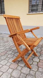 Sedie in teak per giardino