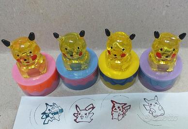 Timbri rari Pikachu set di 6 pezzi - vintage 1998