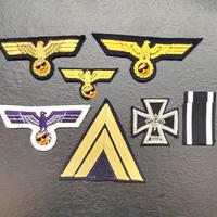 Set 7 fregi in stoffa copie tedesche rievocazioni