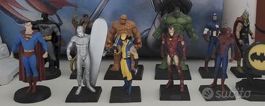 Lotto 11 statuine Marvel e DC Eaglemoss