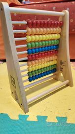 Abaco pallottoliere Arcobaleno in legno Hape