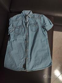 Camicia denim bambino 13-14 anni