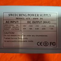 Alimentatore pc fisso 450w
