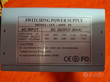 Alimentatore pc fisso 450w