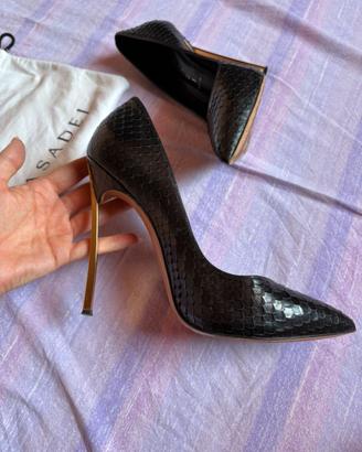 Decoltè pelle nera CASADEI taglia 39