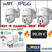 KIT TELECAMERA ESTERNA WIRELESS WIFI 1080P  