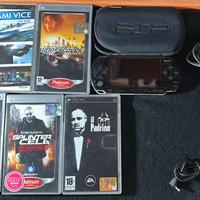 Sony PSP 1004 Nera con giochi e accessori