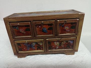 Portagioie in legno artigianato Peru’