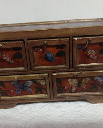 Portagioie in legno artigianato Peru’