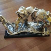 Scultura Artigianale Western "Rodeo"- A. Santini