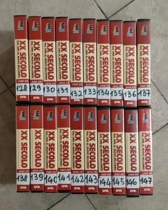 XX Secolo De Agostini 20 VHS complete con
custodie