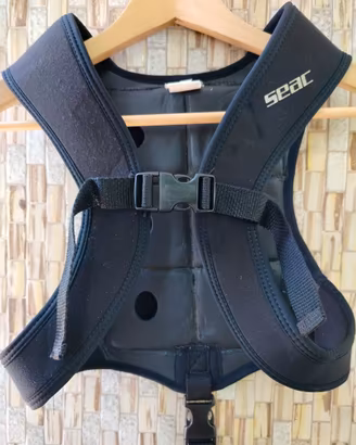 Schienalino neoprene usato, per pesca subacquea