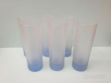 bicchiere bibita vintage anni 70 - 6 PEZZI