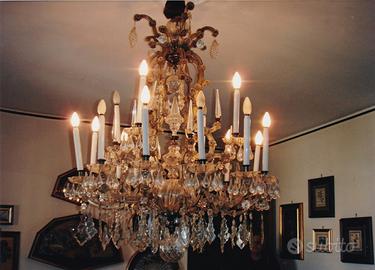 Lampadario in cristallo di baccarat