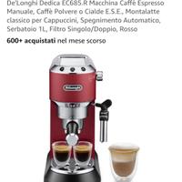 De'Longhi Dedica EC685.R Macchina Caffè Espresso M