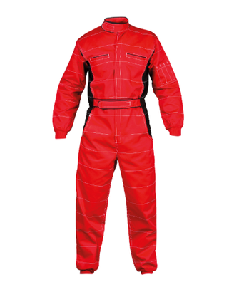 Tuta pilota, auto, kart, meccanico - Rossa - 3XL