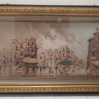 Quadro paesaggio cittadino 