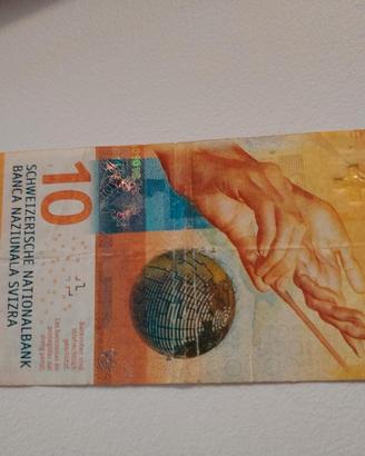 Banconota 10 Franchi Svizzeri 