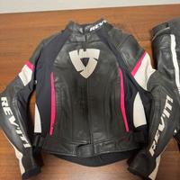 Tuta moto in pelle Revit