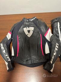 Tuta moto in pelle Revit